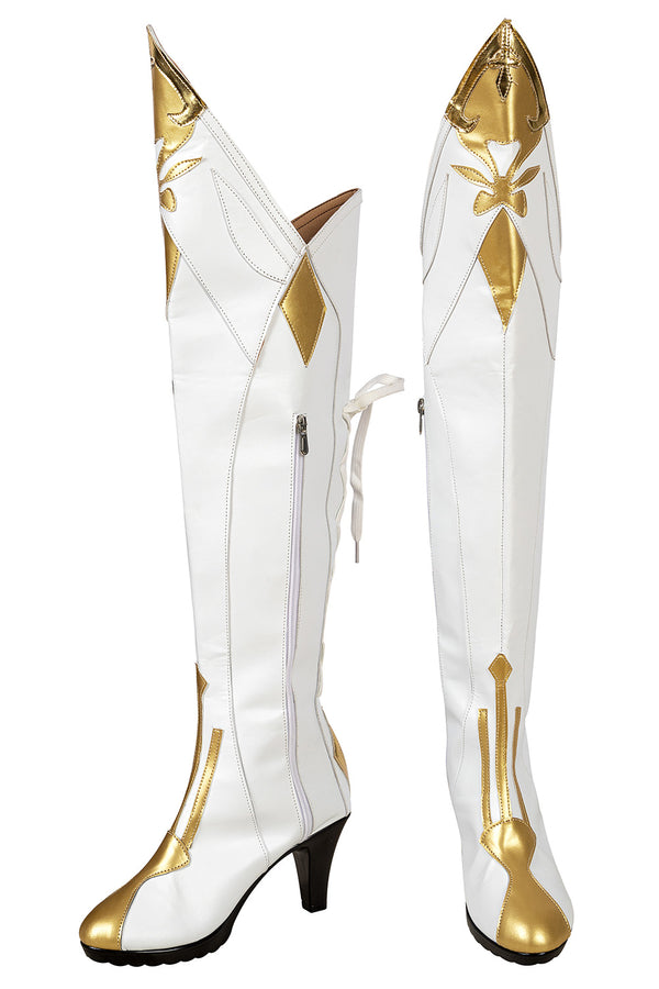 Genshin Impact Jean White Shoes Cosplay Boots From Yicosplay