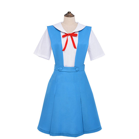 Asuka Langley Soryu Blue School Uniform Suit Cosplay Costume From Yicosplay