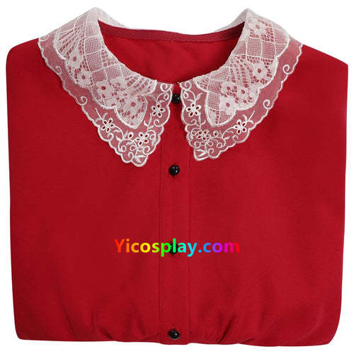 Chilling Adventures of Sabrina Spellman Cosplay Costume Red Dress Outfit From Yicosplay