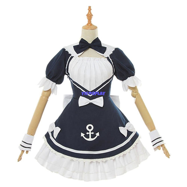 Youtuber Minato Aqua Black Maid Costume From Yicosplay