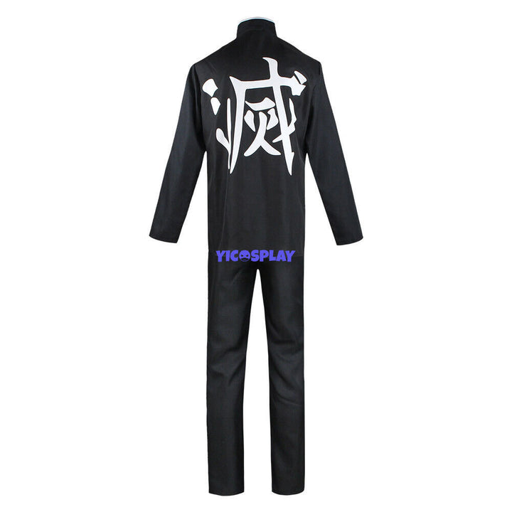 Genya Shinazugawa Demon Slayer Cosplay Costume Halloween Suit From Yicosplay