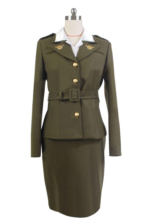 Agent Peggy Carter Military Cosplay Uniform Costume From Yicosplay