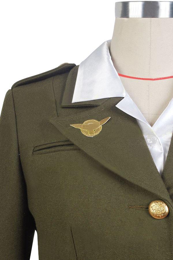 Agent Peggy Carter Military Cosplay Uniform Costume From Yicosplay