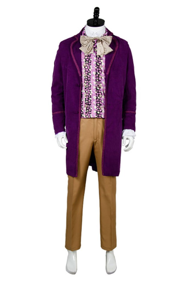 Willy Wonka 1971 Costume Chocolate Factory Outfit From Yicosplay