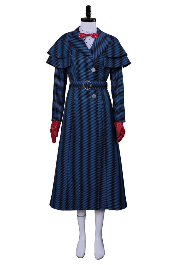 Mary Poppins Returns Women Blue Suit Cosplay Costume From Yicosplay
