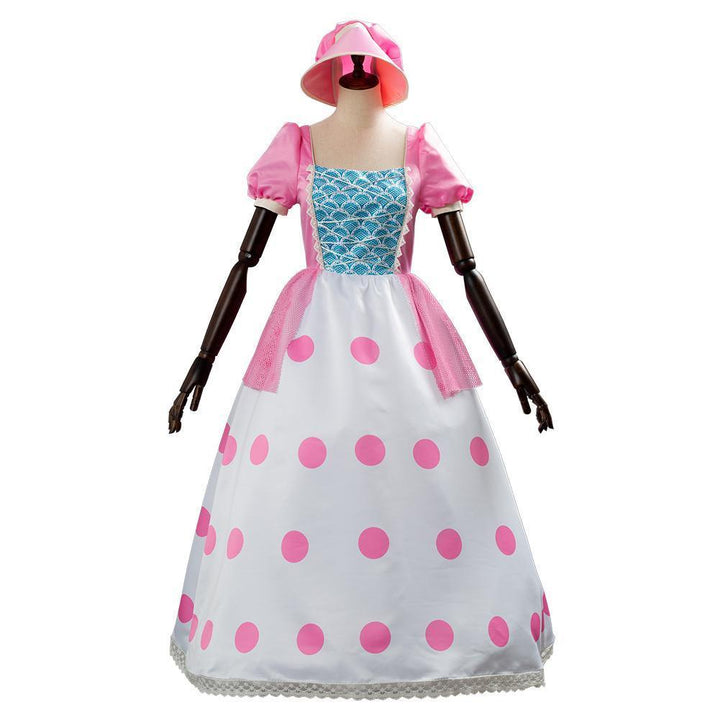 Bo Peep Pink Puff Sleeves Dress Cosplay Costume From Yicosplay