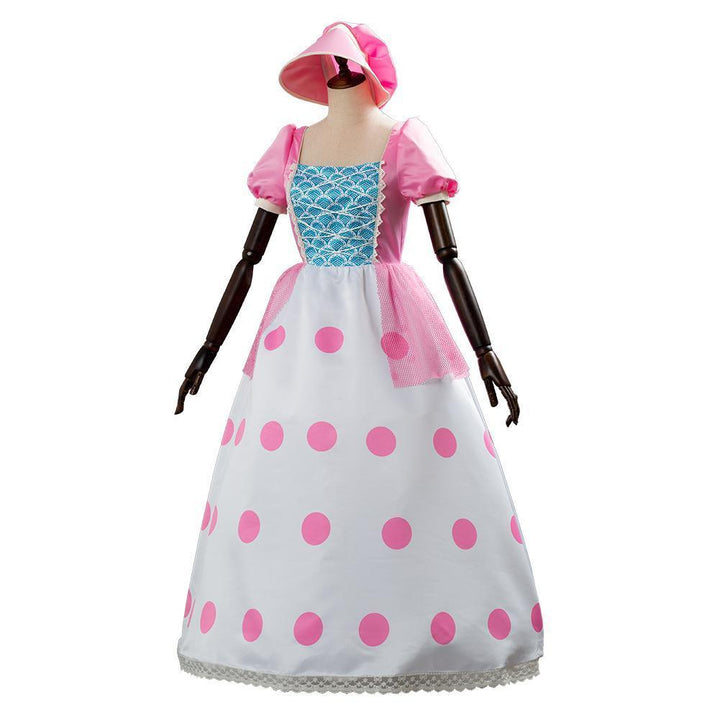 Bo Peep Pink Puff Sleeves Dress Cosplay Costume From Yicosplay