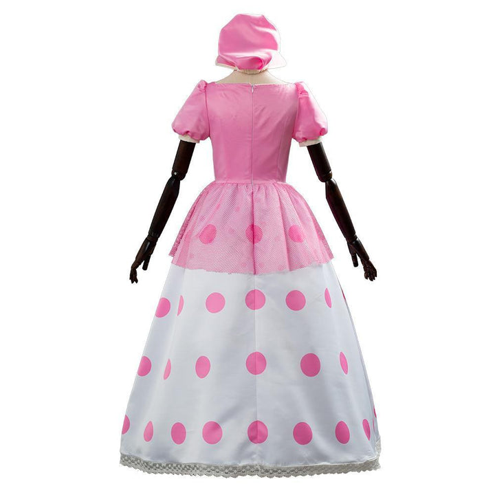 Bo Peep Pink Puff Sleeves Dress Cosplay Costume From Yicosplay