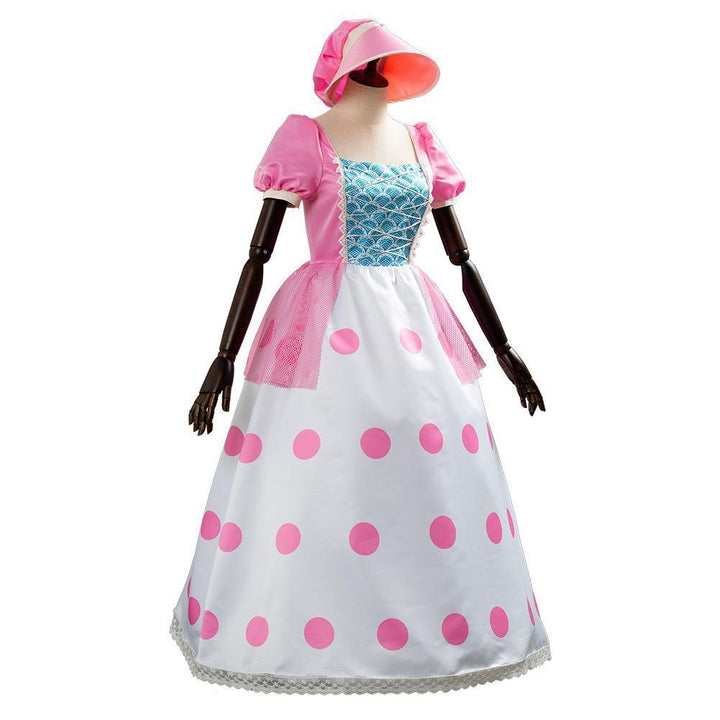 Bo Peep Pink Puff Sleeves Dress Cosplay Costume From Yicosplay