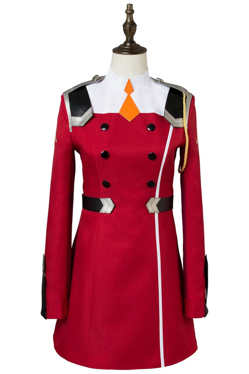 Darling In The Franxx Zero Two Code 002 Red Uniform Dress Cosplay Costume From Yicosplay