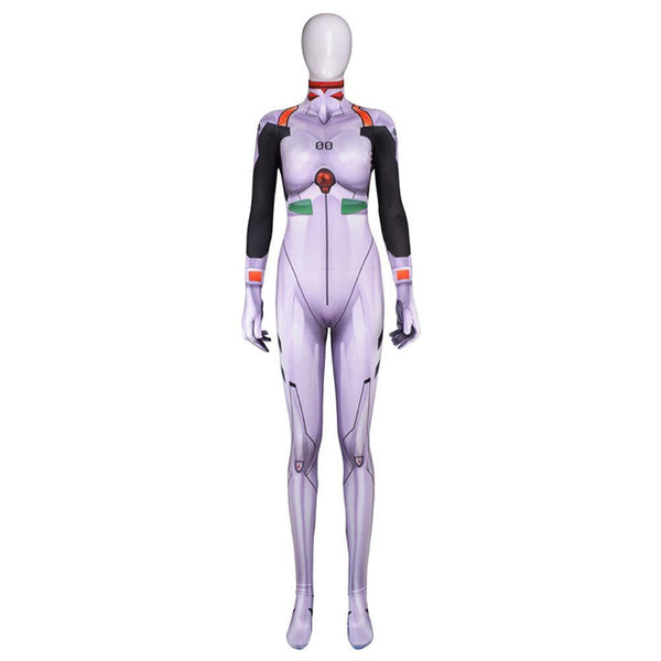 Adult Spandex Neon Geneis Evangelion EVA Ayanami Rei Cosplay Costumes Halloween Zentai Bodysuits Jumpsuit From Yicosplay