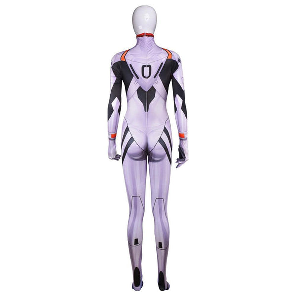 Adult Spandex Neon Geneis Evangelion EVA Ayanami Rei Cosplay Costumes Halloween Zentai Bodysuits Jumpsuit From Yicosplay