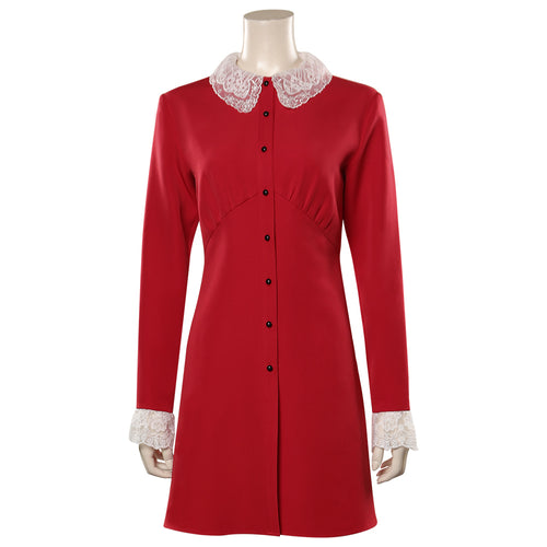 Chilling Adventures of Sabrina Spellman Cosplay Costume Red Dress Outfit From Yicosplay