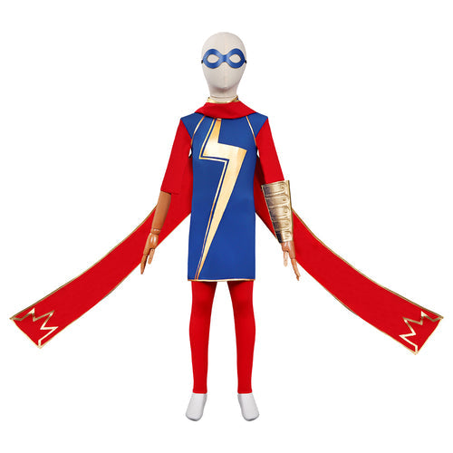 Kids Children 2022 Kamala Khan Cosplay Costume Halloween Outfits Suit From Yicosplay