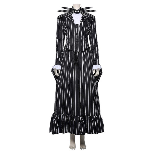 Women's Jack Skellington Halloween Costume Nightmare Before Christmas Outfit From Yicosplay