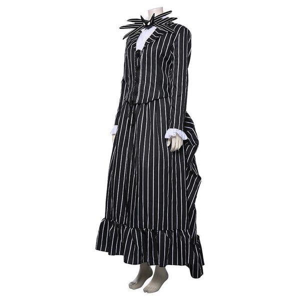 Women's Jack Skellington Halloween Costume Nightmare Before Christmas Outfit From Yicosplay