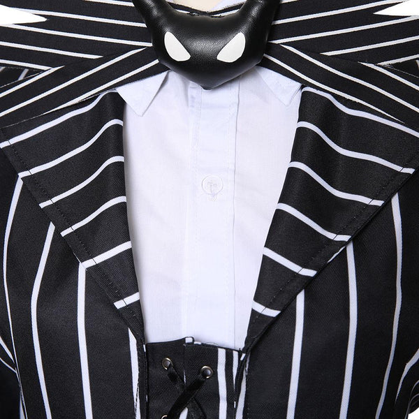 Women's Jack Skellington Halloween Costume Nightmare Before Christmas Outfit From Yicosplay