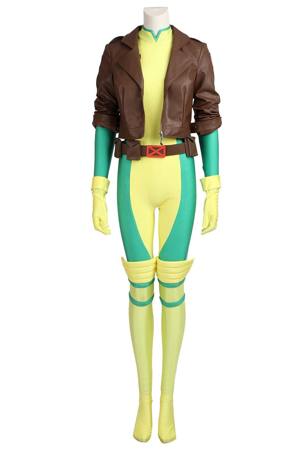 X Men Rogue Green And Yellow Halloween Outfit Cosplay Costume From Yicosplay