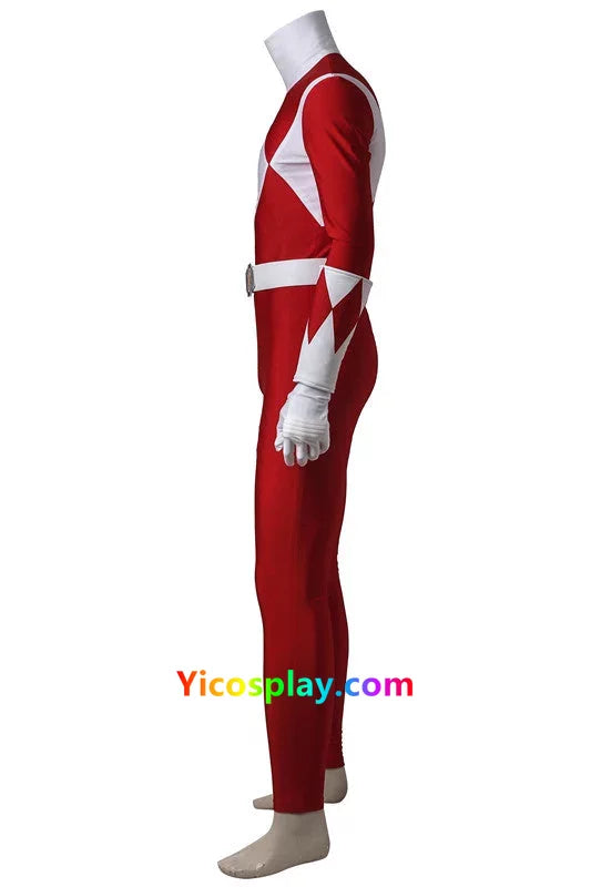 Mighty Morphin Power Rangers Red Ranger Cosplay Costume From Yicosplay