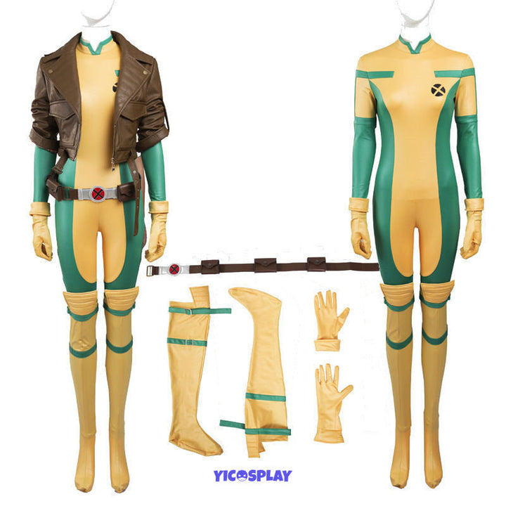 X Men Rogue 90s Rogue Halloween Outfit Cosplay Costume From Yicosplay