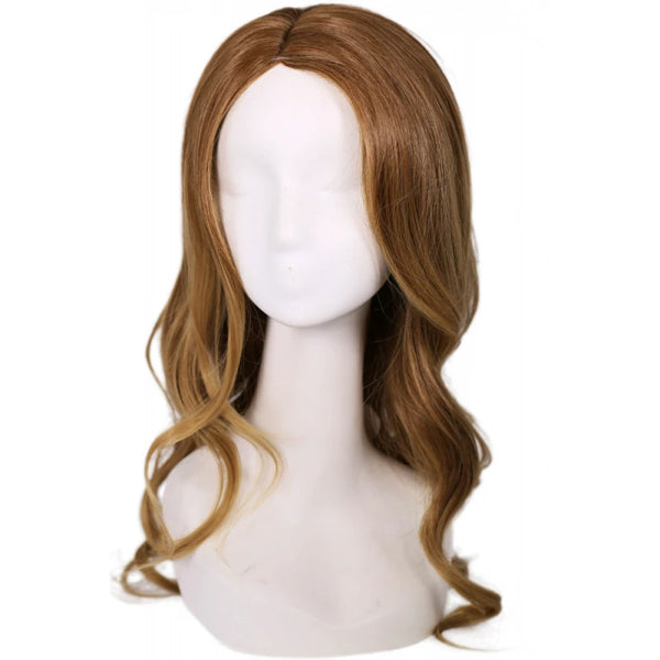 Kara Zor-El Brown Long Curly Cosplay Wig Halloween Accessories From Yicosplay