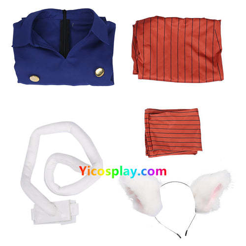 Hunter X Hunter Neferpitou Blue Halloween Outfit Cosplay Costume From Yicosplay