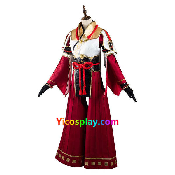 Monster Hunter Rise MH Rise Minoto/Hinoto Halloween Outfit Cosplay Costume From Yicosplay