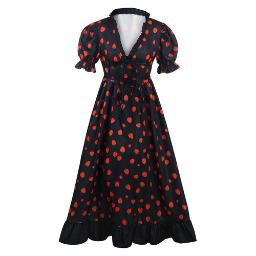 Spy X Family Anya Forger Strawberry Dress Cosplay Costume From Yicosplay