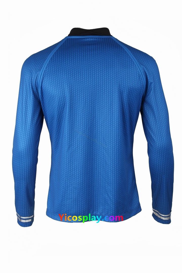 Star Trek Blue Cosplay T-Shirt Costume Uniform From Yicosplay