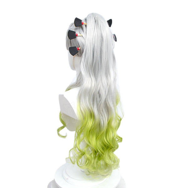 Demon Slayer: Kimetsu No Yaiba Daki White Green Cosplay Wig From Yicosplay