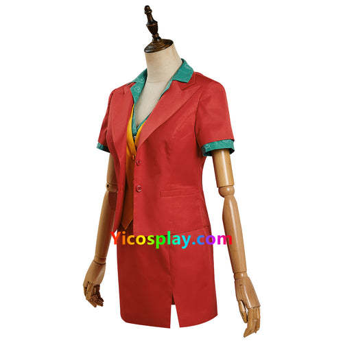 Arthur Fleck Female Joker Halloween Outfit Cosplay Costume From Yicosplay