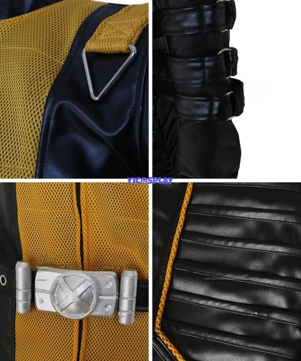 Wolverine Yellow and Brown Suit Cosplay Costume From Yicosplay