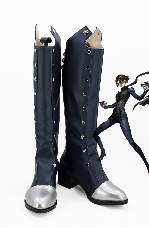 P5 Persona 5 Makoto Niijima Cosplay Shoes Boots From Yicosplay