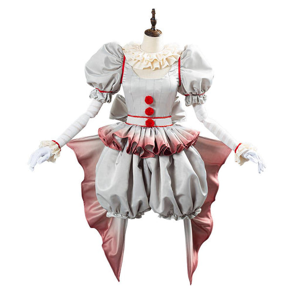 Pennywise Female Cosplay Costumes for Halloween The Clown Dresses From Yicosplay