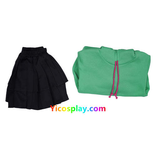 Vanellope Von Schweetz Women Girls Hoodie Skirt Outfits Halloween Suit Cosplay Costume From Yicosplay