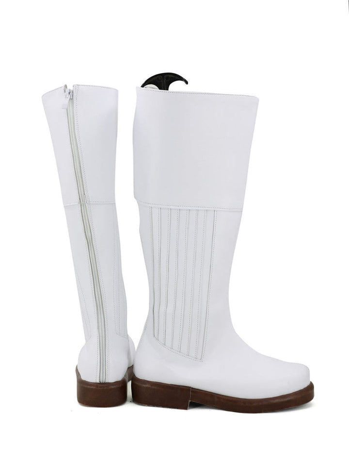 Star Wars Princess Leia Organa Solo White Cosplay Boots From Yicosplay