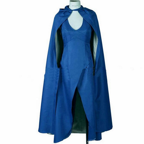 Got Game of Thrones Daenerys Targaryen Blue Dress Outfit Costume From Yicosplay