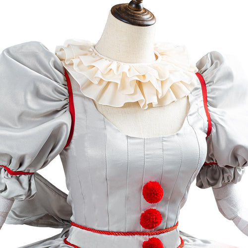 Pennywise Female Cosplay Costumes for Halloween The Clown Dresses From Yicosplay