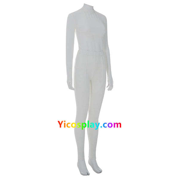 Padme Costume Amidala Clone Wars White Battle Outfit for Adults From Yicosplay