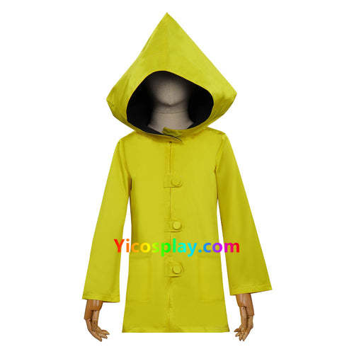 Little Nightmares II Six Yellow Coat Halloween Suit Kids child Cosplay Costume From Yicosplay