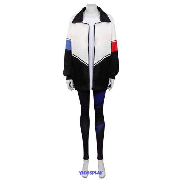 Valorant Jett Cosplay Costume T-shirt Pants Outfits Halloween Suit From Yicosplay