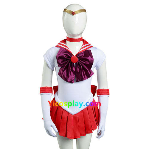 Sailor Moon Hino Rei Kids Children Girls Dress Outfits Halloween Suit Cosplay Costume From Yicosplay