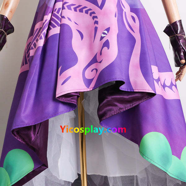 Descendants 3 Mal Purple Dragon Cosplay Dress From Yicosplay