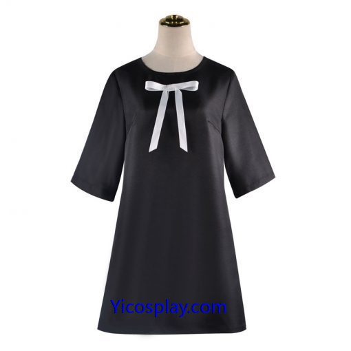 Anya Forger Black Dress Spy X Family Cosplay Costumes From Yicosplay