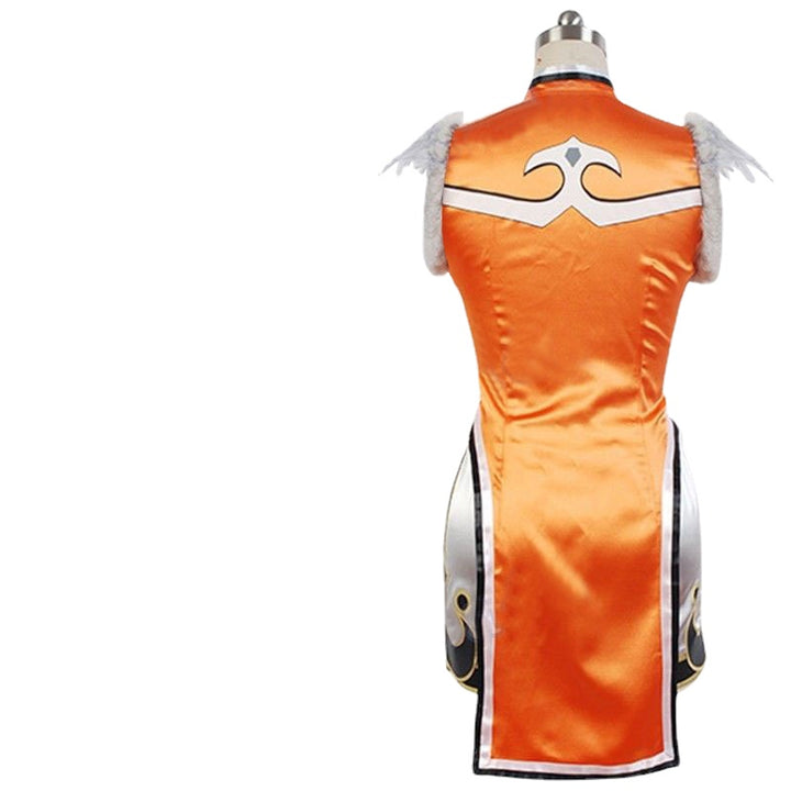 Tekken 3 Ling Xiaoyu Orange Cosplay Costume From Yicosplay