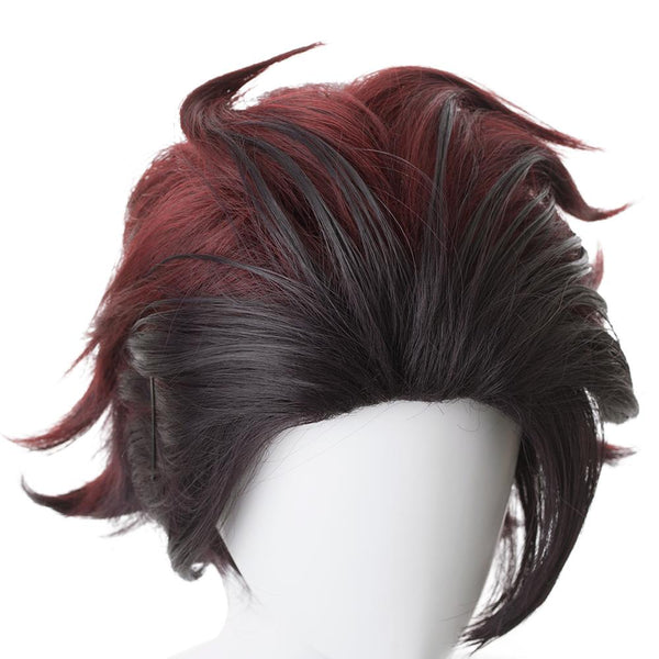 Demon Slayer Tanjiro Kamado Cosplay Wig From Yicosplay