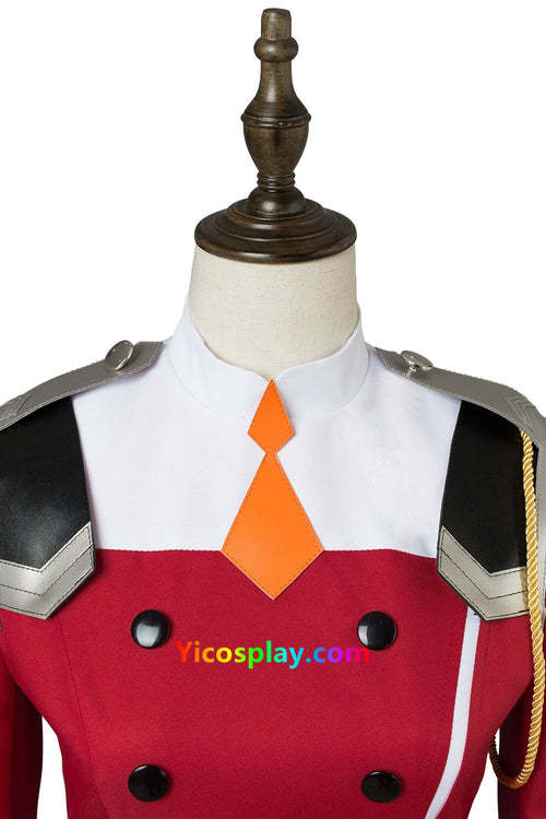 Darling In The Franxx Zero Two Code 002 Red Uniform Dress Cosplay Costume From Yicosplay