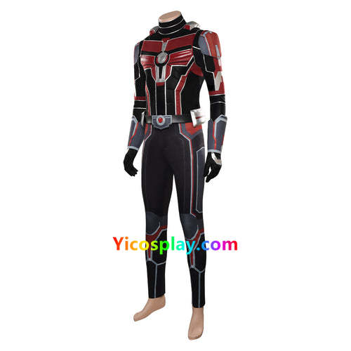 Ant-Man and the Wasp: Quantumania-Ant-Man Cosplay Costume Top Pants Gloves Halloween Carnival Disguise Suit From Yicosplay