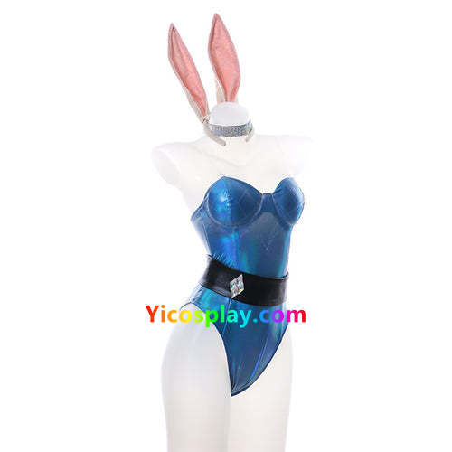 LOL KDA Groups Fox Ahri The Nine-Tailed Fox Bunny Girl Jumpsuit Outfits Halloween Carnival Suit Cosplay Costume From Yicosplay