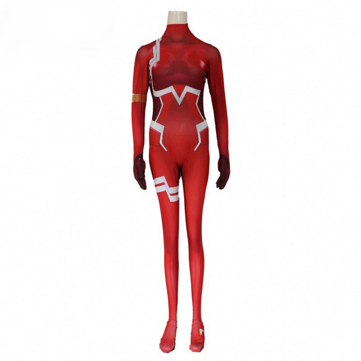 Darling In The Franxx Zero Two Spandex Jumpsuit Cosplay Costume From Yicosplay